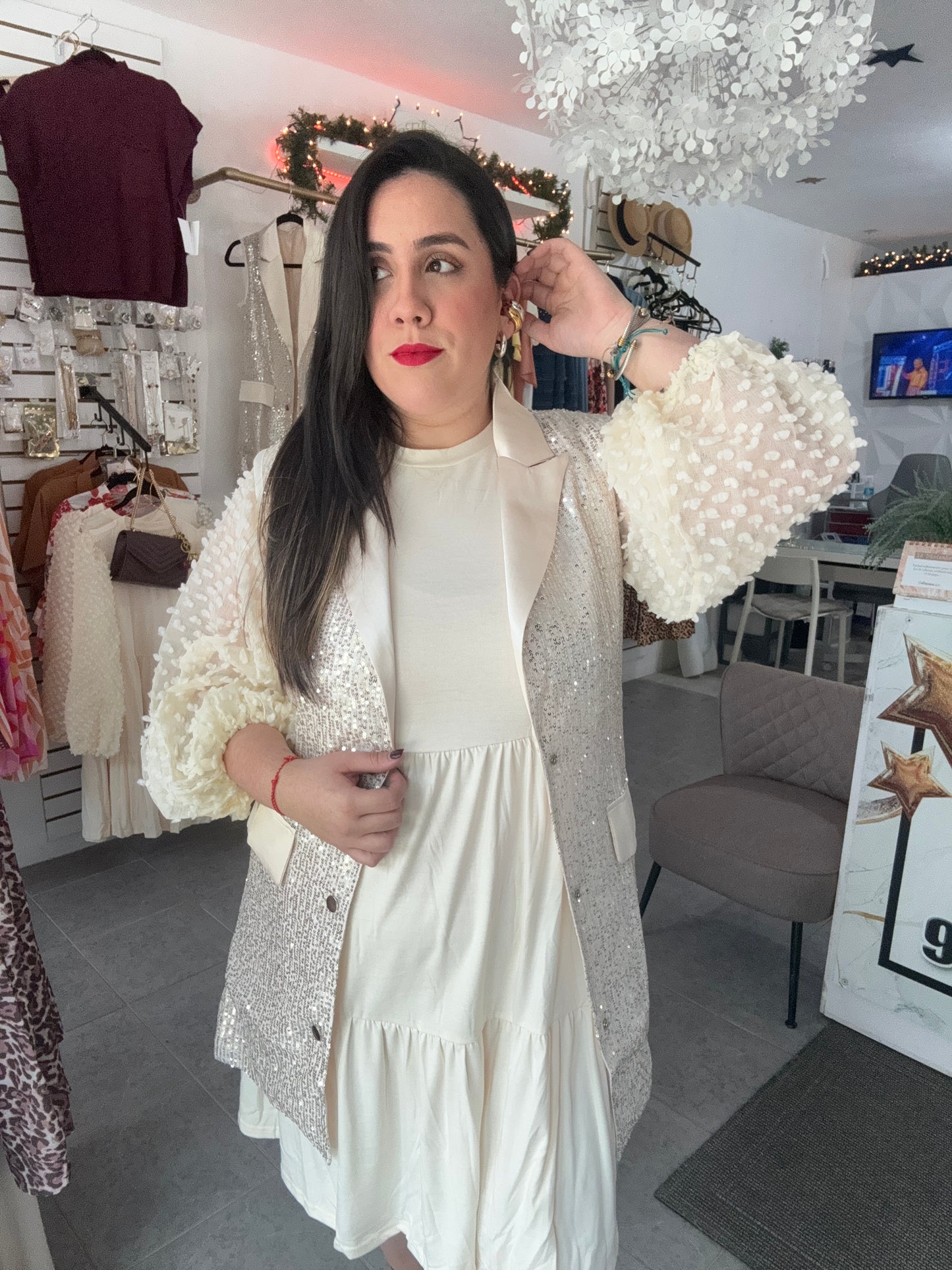 Sequin vest & Dress