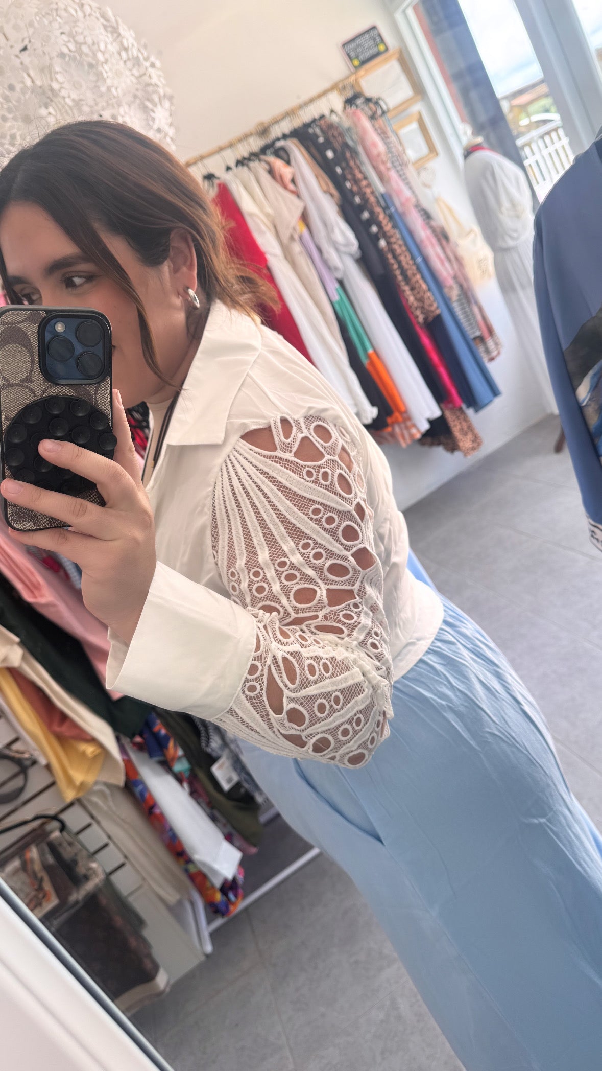 Blusa Dama Manga Larga