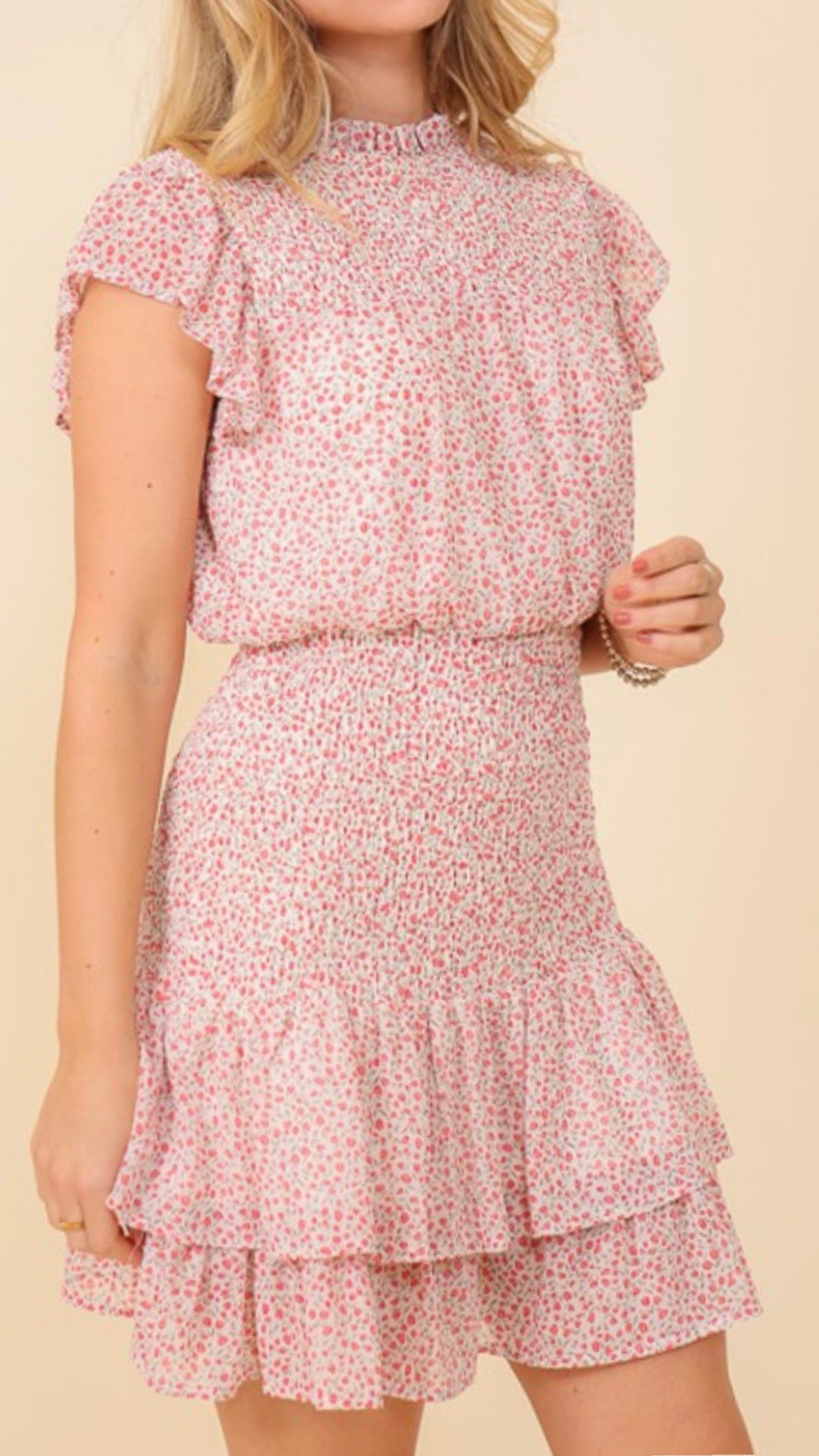 Floral Print Valentines Day Dress