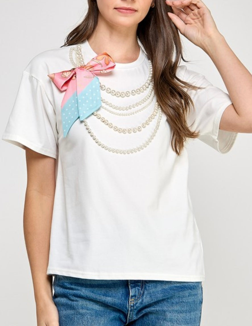 T shirt perla coqueta