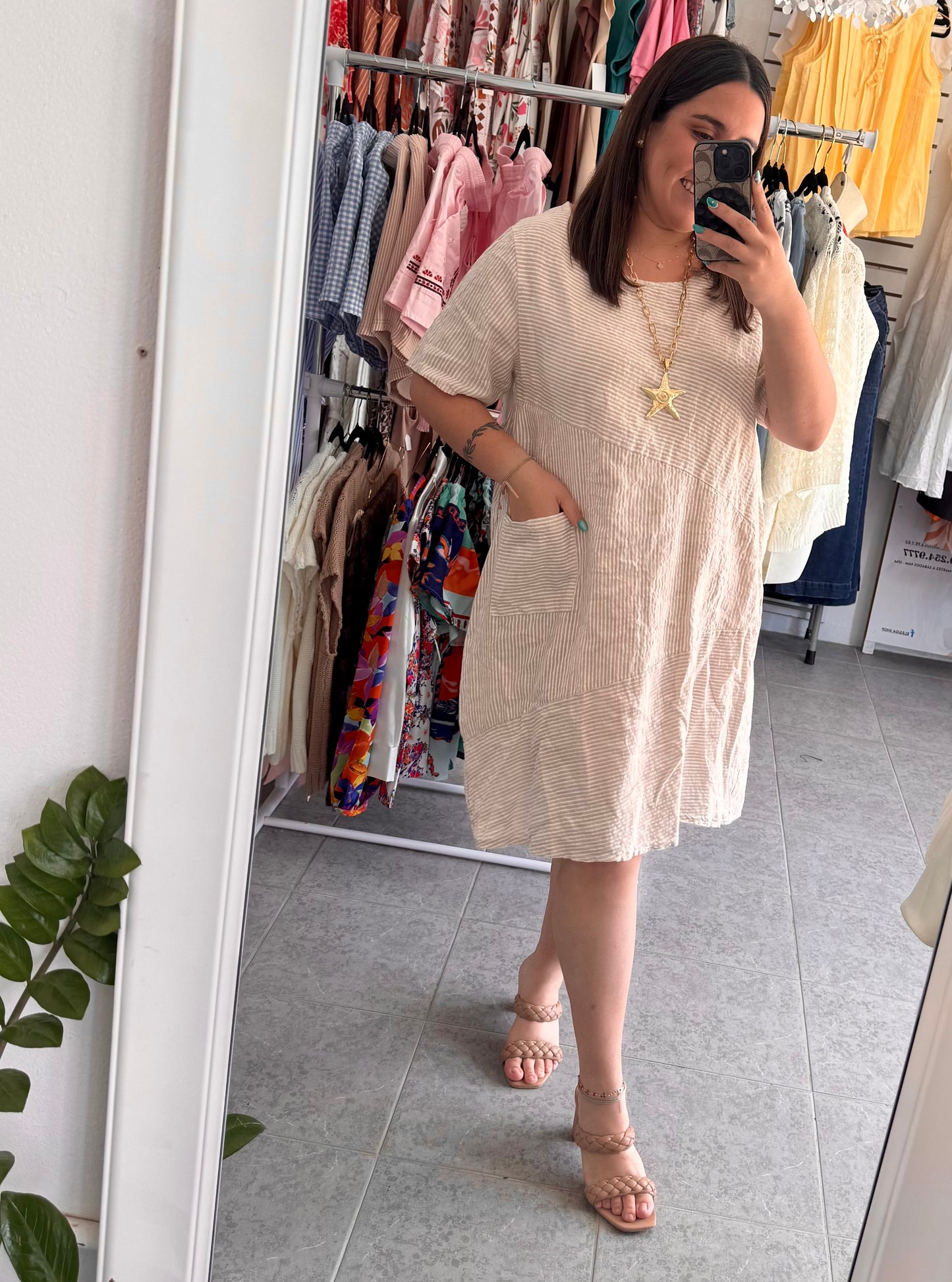 Saco Midy Print Asimetrico