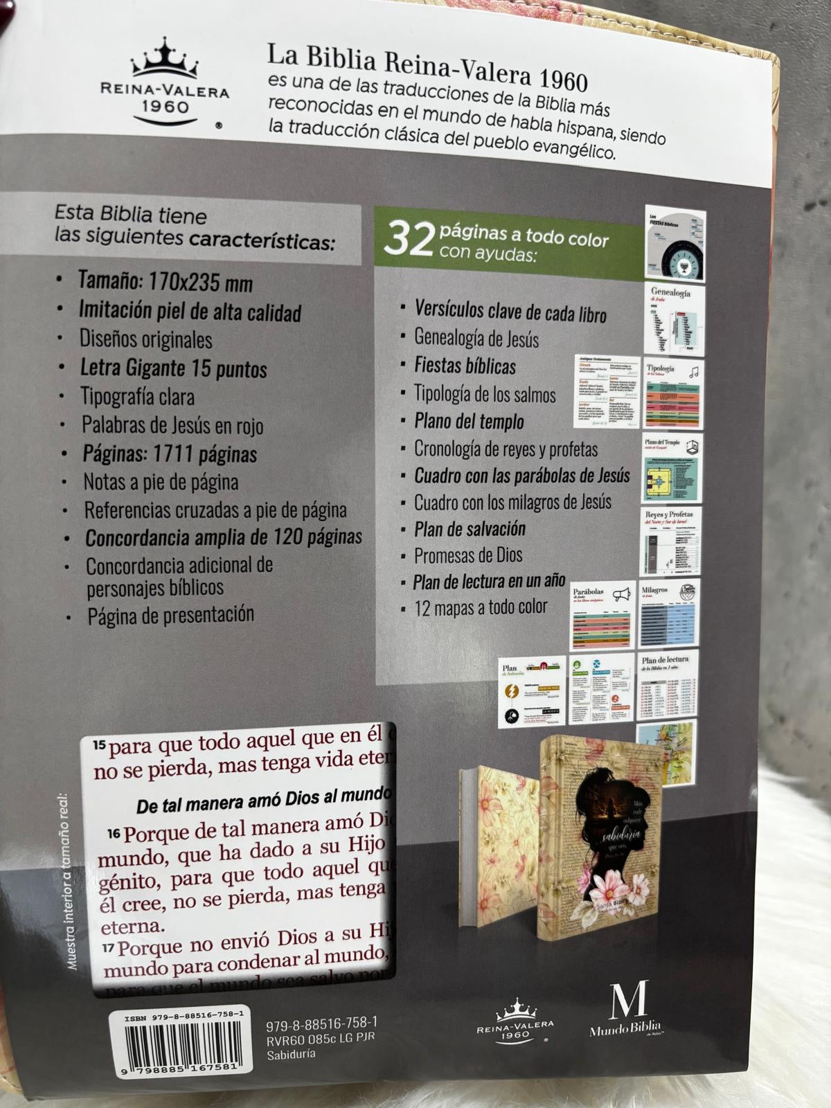 Biblia (RV1960) Mas Vale Adquirir Sabiduria que Oro