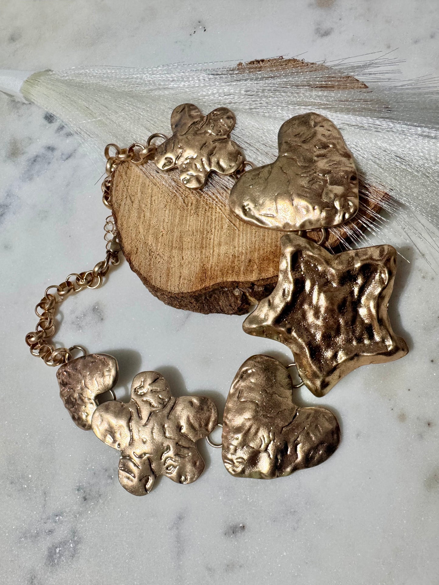 Collar estrellas, Corazones y Flores