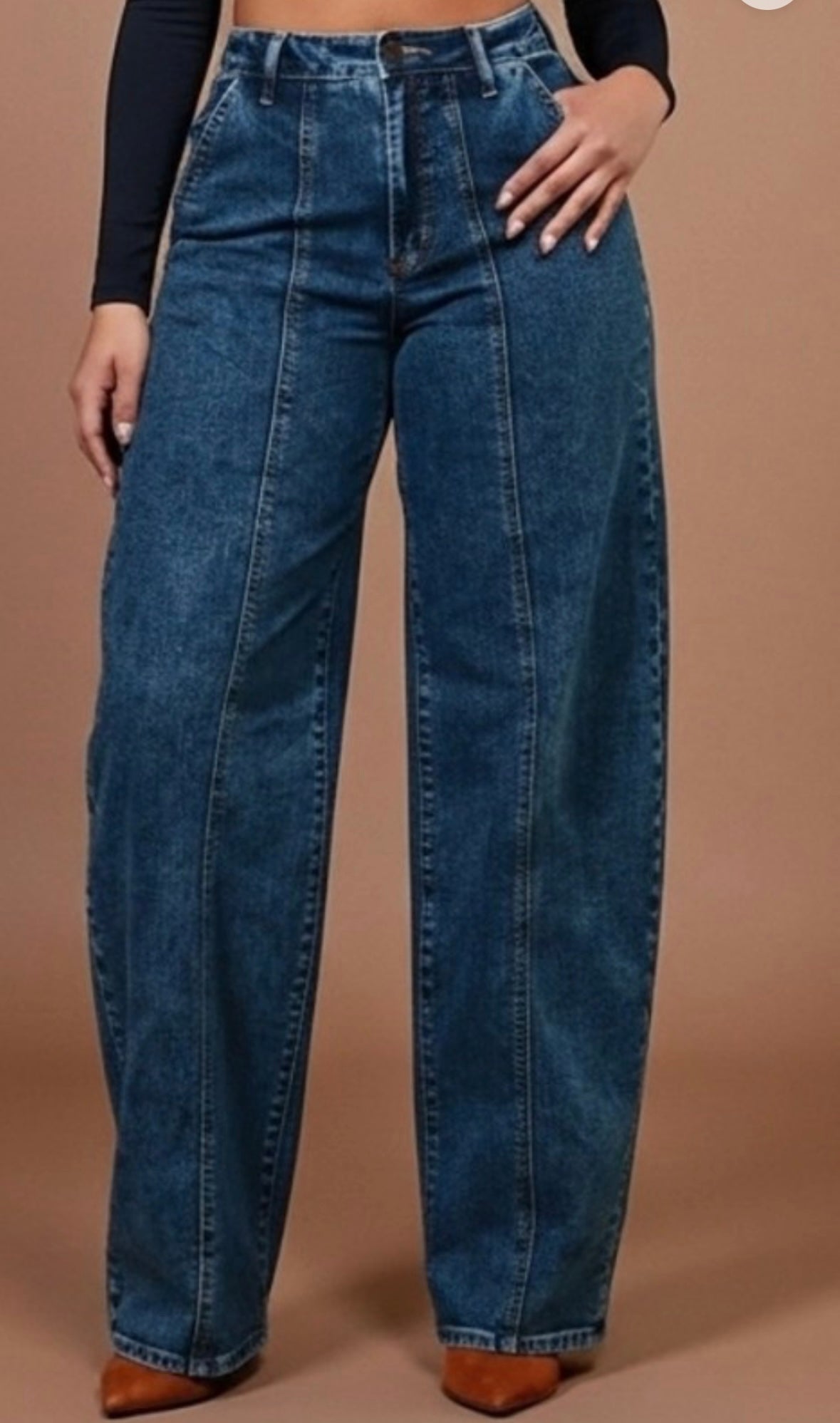 PRE-Order High rise acid Blue barre Jean