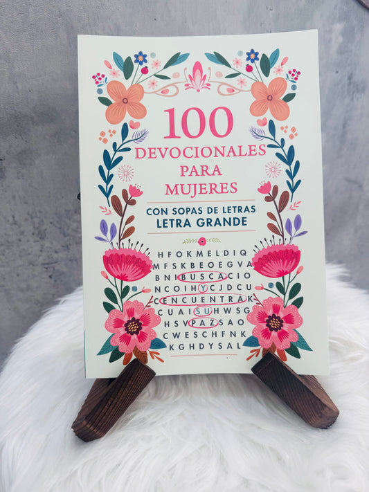 100 Devocionales Para Mujeres con Sopa de Letras