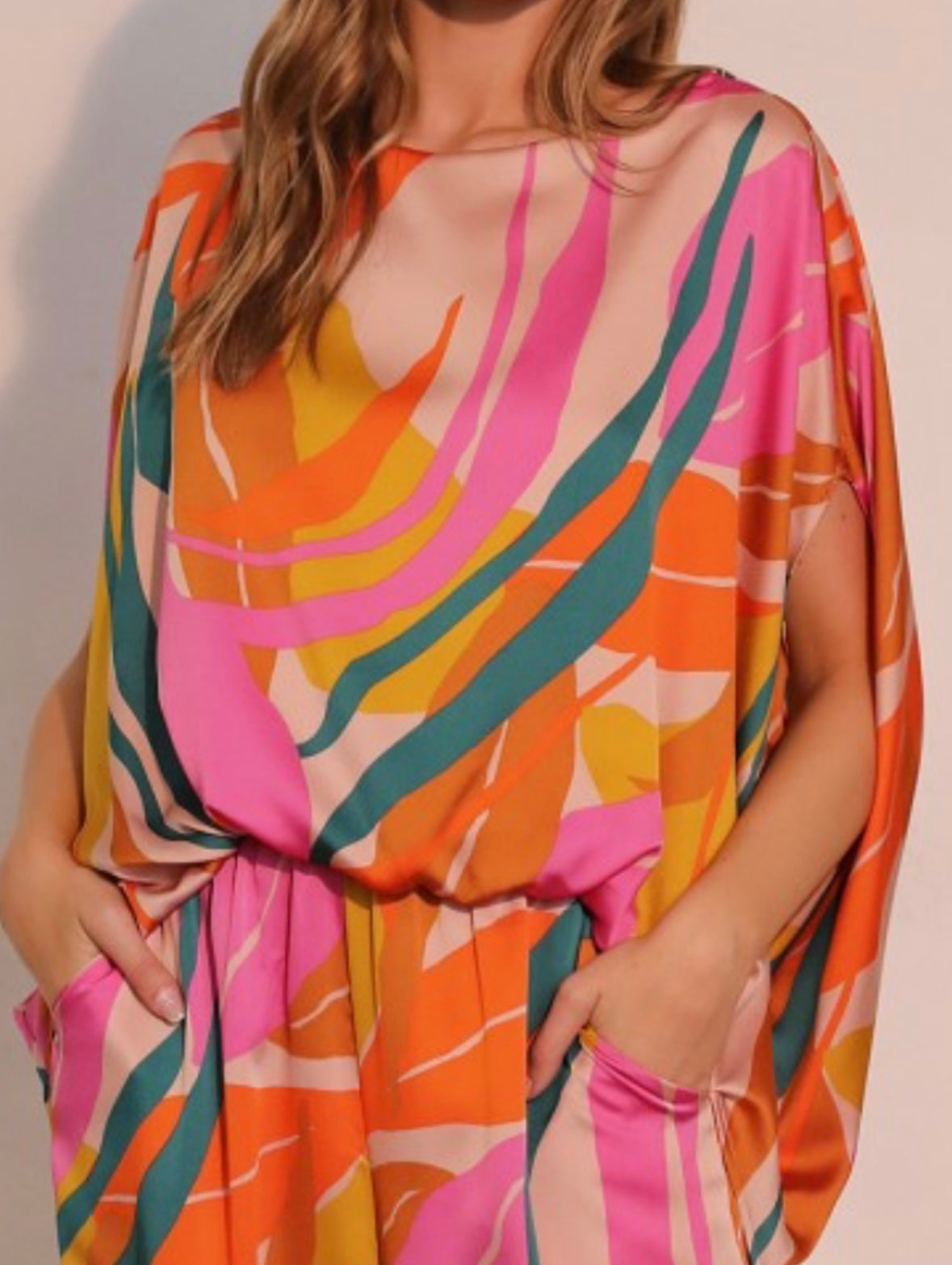 Color Bright Dream Satin Blouse