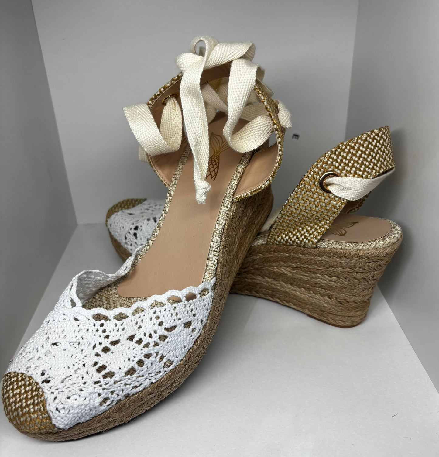 Plataforma con Tejido Blanco Boho