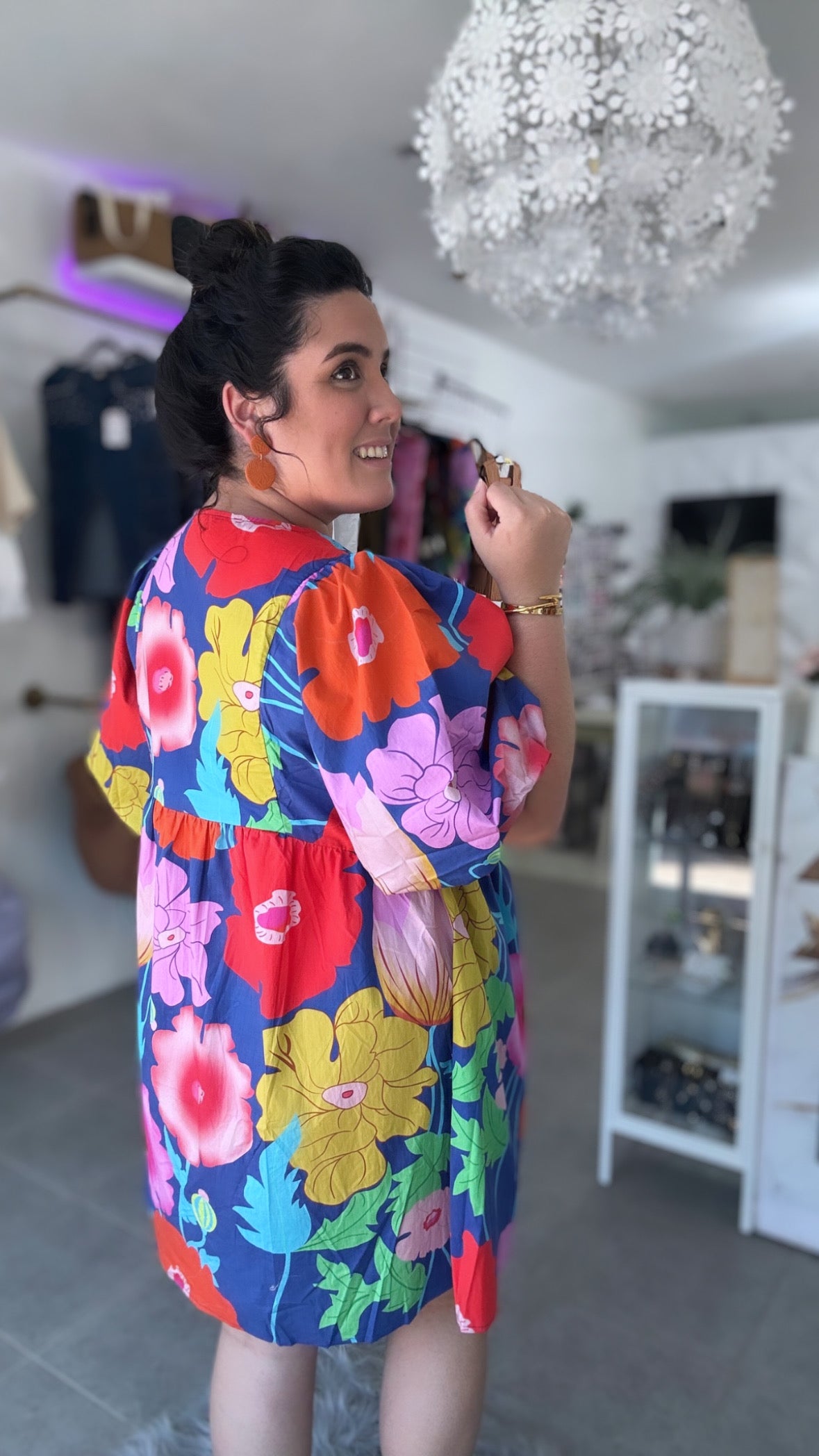 Floral print mini Dress
