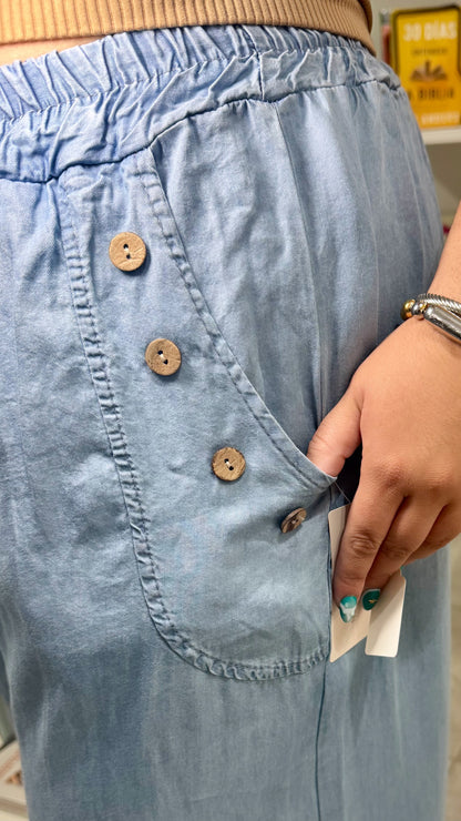 Palazo Denim Ligth