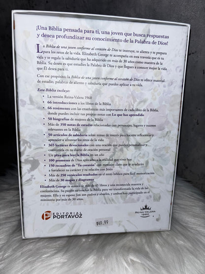 Biblia de una Joven Conforme al Corazon de Dios (RV1960)