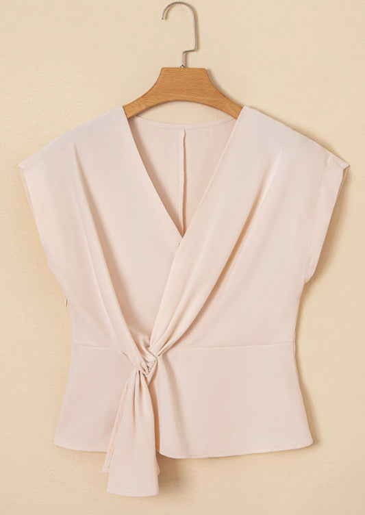Blusa Color Hueso de Vestir