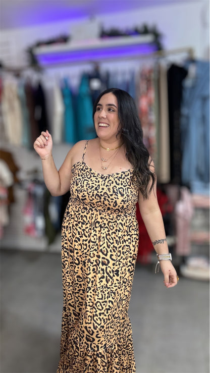 Maxi Dress Animal Print