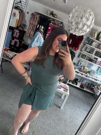 Mila Tie-front mini romper
