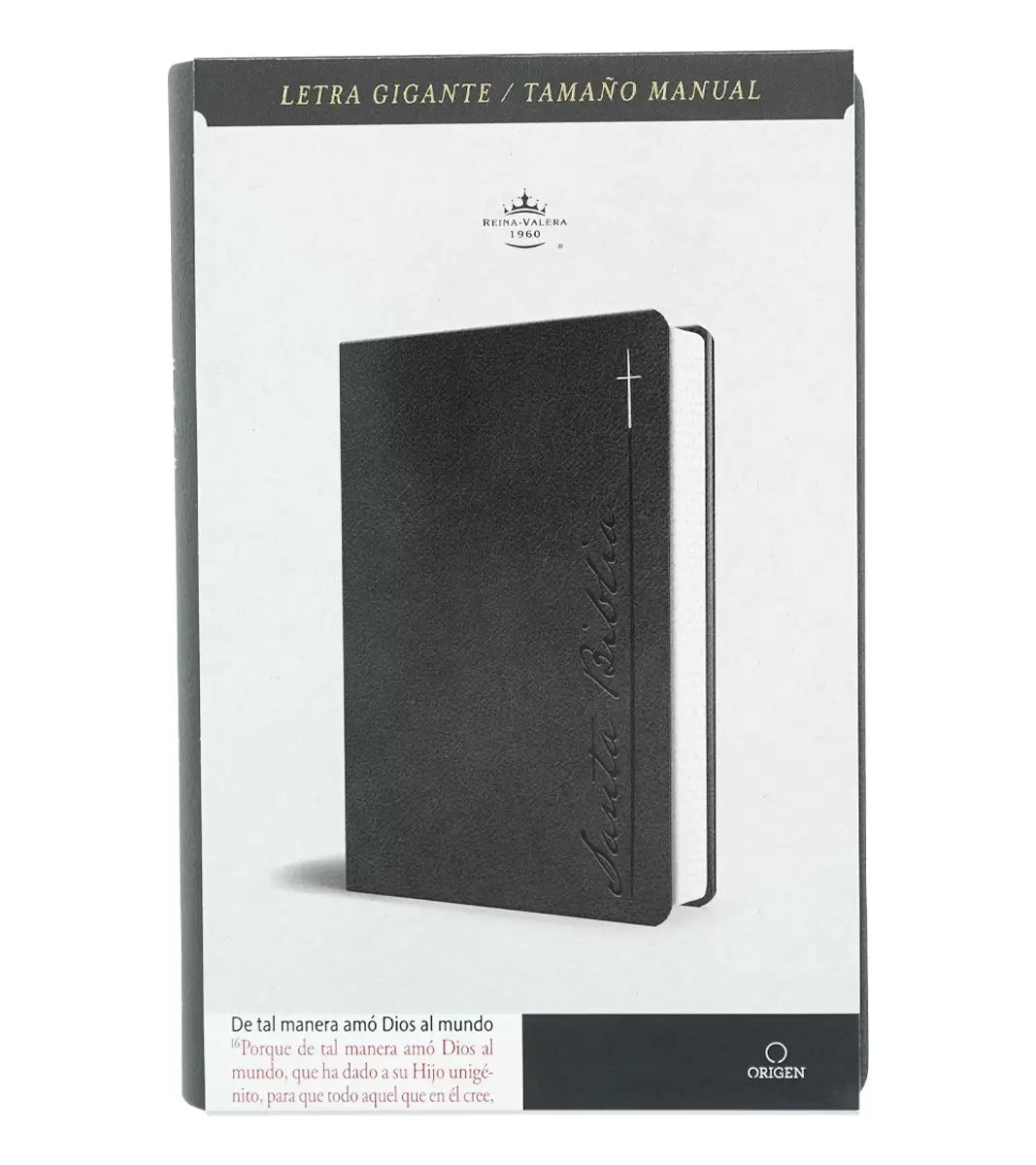 Santa Biblia Caballero Tapa Blanda gris Reina Valera 1960